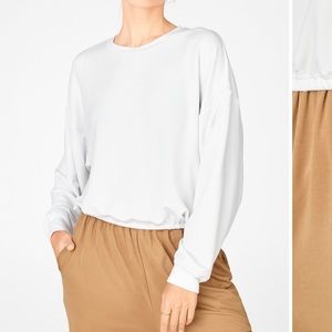 Fabletics white crew neck